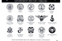 GOVERNMENT MILITARY EMBLEMS 1