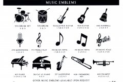 MUSIC EMBLEMS