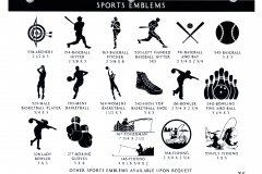 SPORTS EMBLEMS 1