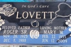Black Granite Custom Memorial