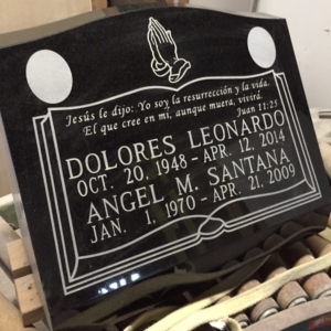 Black Slant Marker with praying hands and Bible