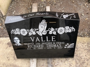 Black Slant Granite Memorial